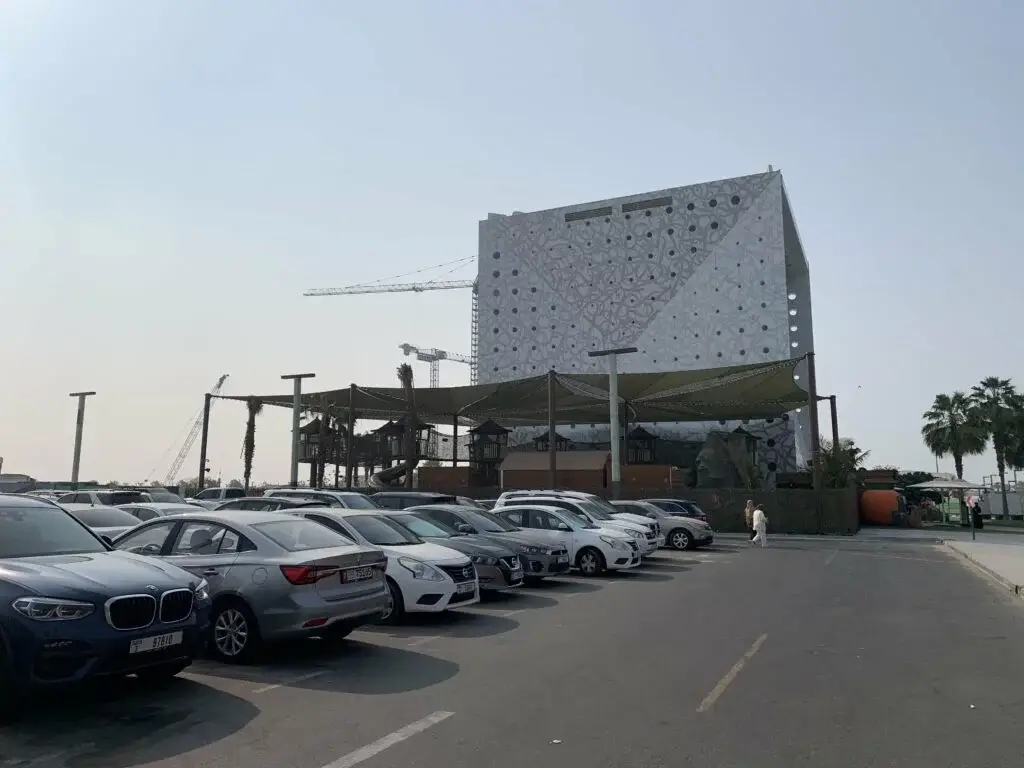 Free outdoor parking at Green Planet Dubai