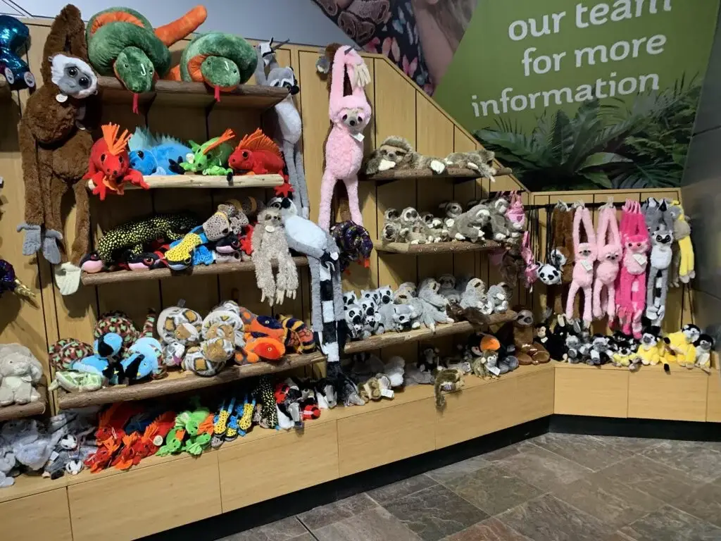 Gift shop with toys at Green Planet Dubai