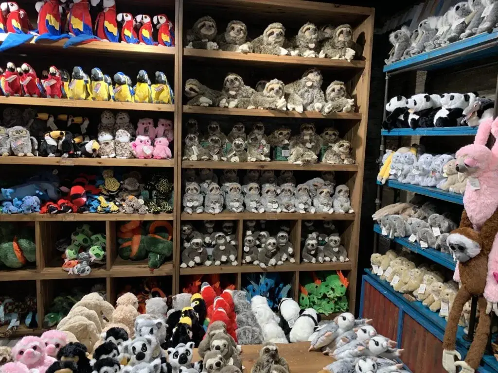 Gift shop with toys at Green Planet Dubai