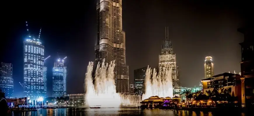 Dubai Mall Restaurants Fountain view