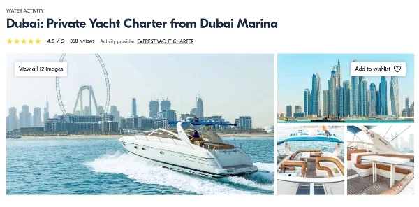 Dubai Yacht Tour