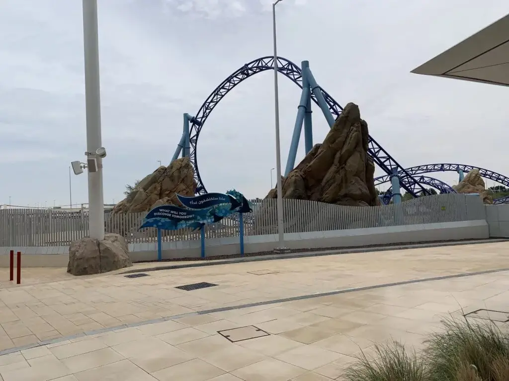 Manta Ride - Roller Coaster at SeaWorld Abu Dhabi