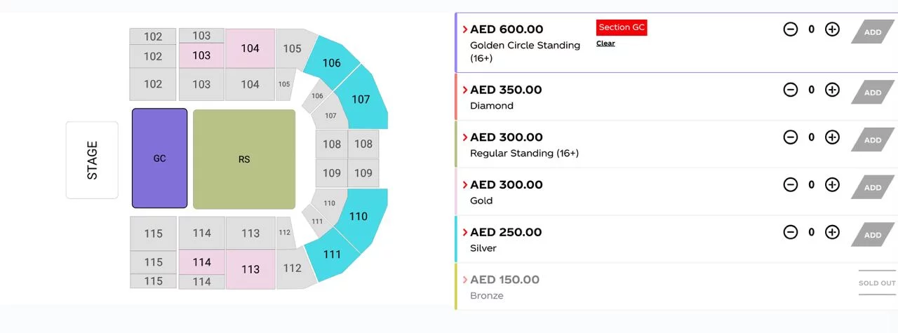 Sean Paul Dubai Tickets Prices