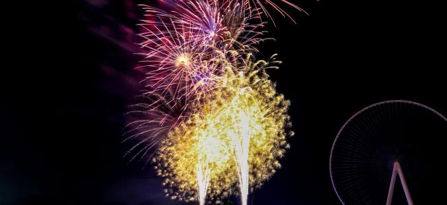 new year fireworks in dubai