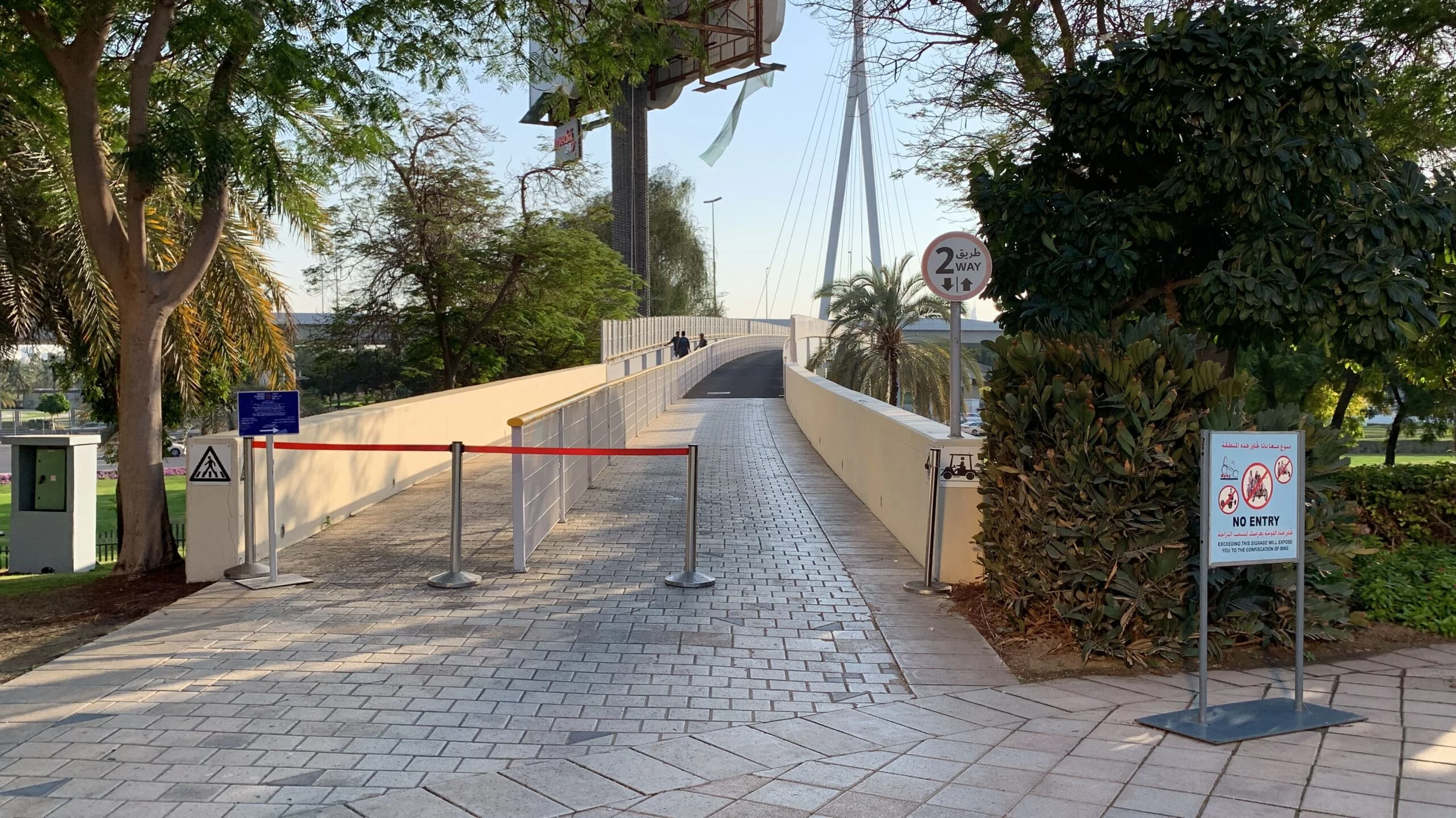 Bridge between Zone A and Zone B at Zabeel Park