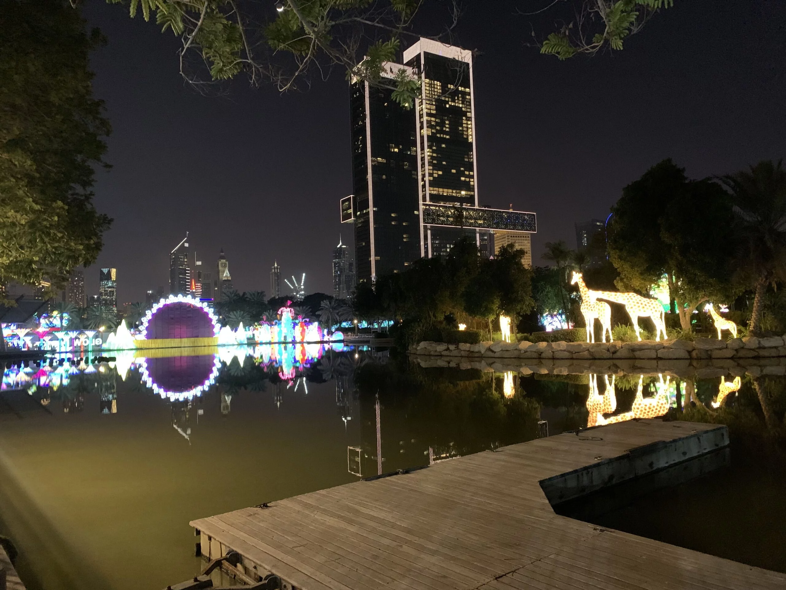 Lake at Dubai Garden Glow Park