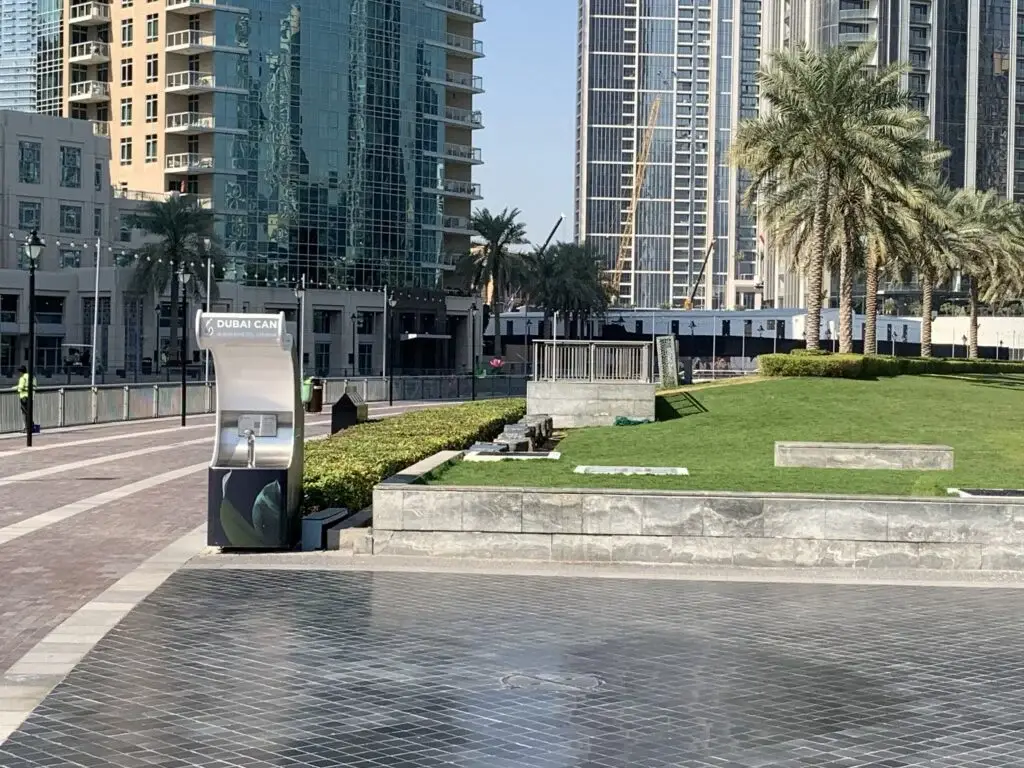 Water Refilling Station at Burj Park in Dubai