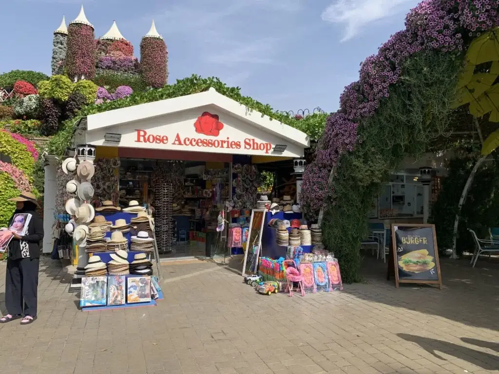 Souvenir Shops at Miracle Garden in Dubai